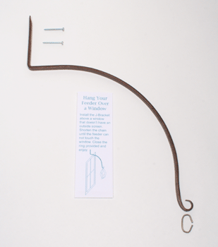 Artist Julie Kelly's J-Bracket for Hanging Bird Feeders